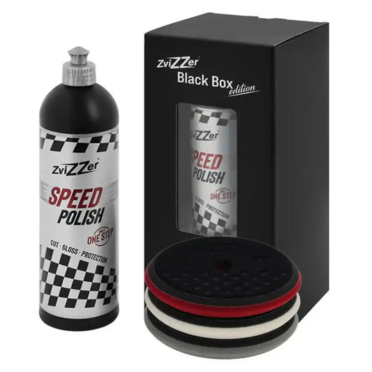 ZviZZer Black Box | Speed Polish + 3 UFO Pads da 125mm
