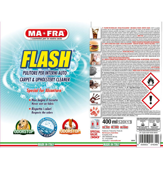 Mafra: Flash pulitore interni auto | Spray con spazzola integrata