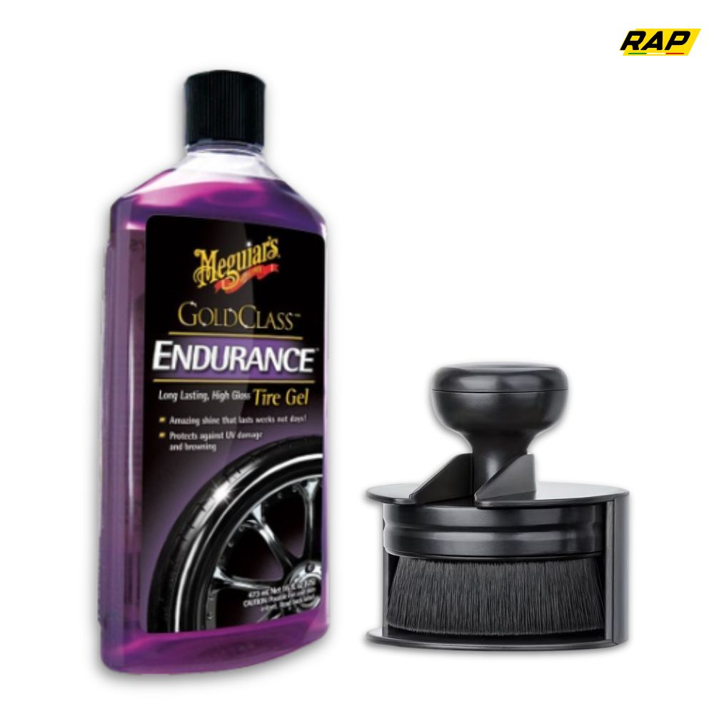 Kit Nero Gomme - Meguiar's Endurance Tyre gel + Pennello applicatore