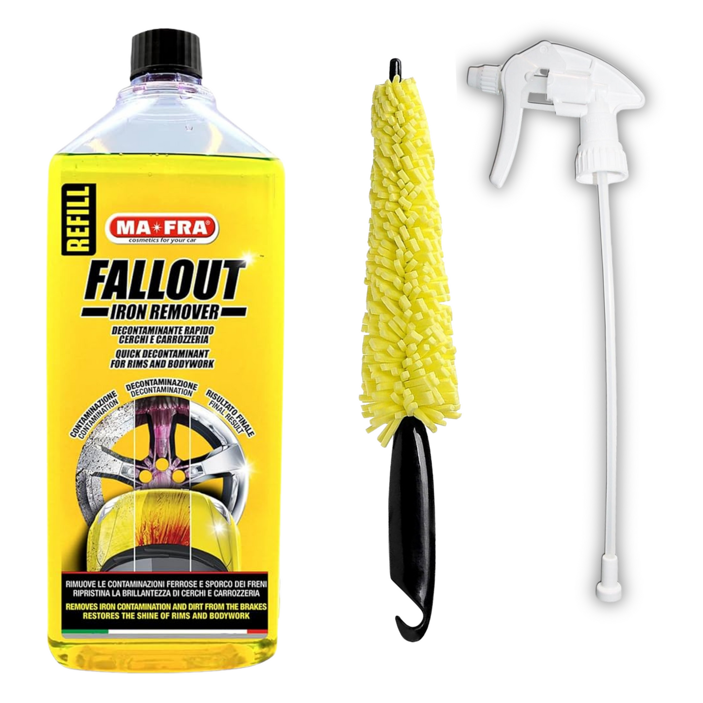 Mafra: Kit Decontaminazione | Fallout Iron Remover 1L + Trigger e spazzola