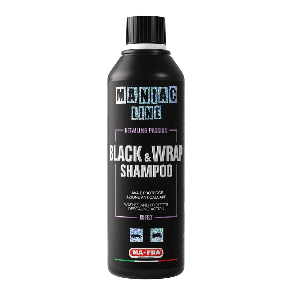 Maniac Line: Black & Wrap Shampoo 500ml | Shampoo Decontaminante anticalcare