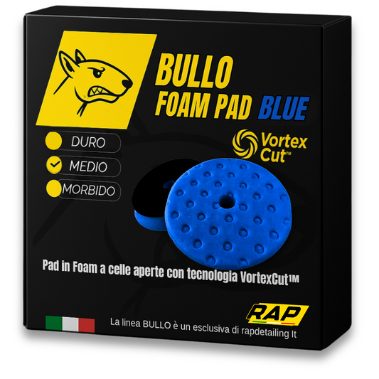 BULLO Foam Pad con tecnologia VortexCut™ | Tampone Blu Medio | 125