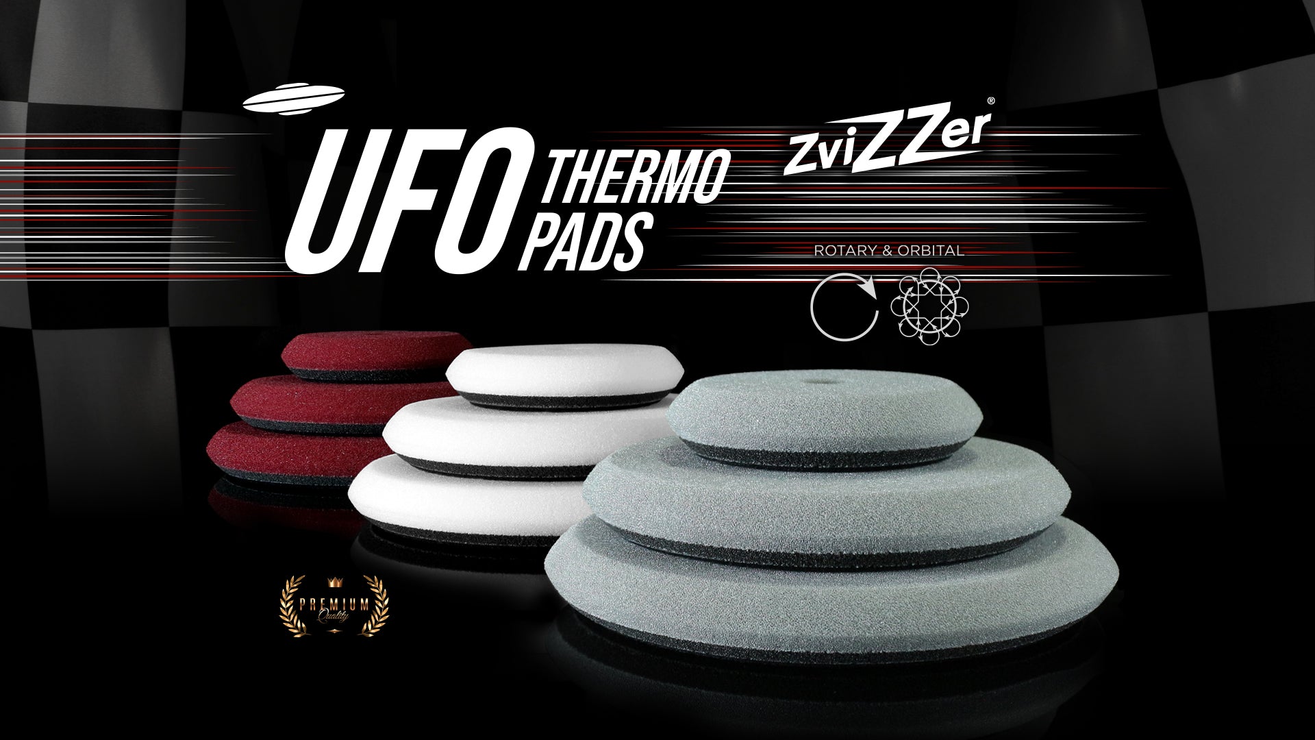 ufo pad zvizzer sistema speed polish 75, 125 e 150 mm