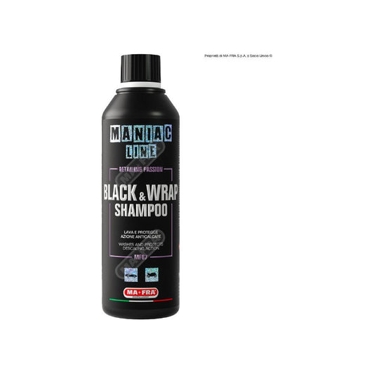 Maniac Line: Black & Wrap Shampoo 500ml | Shampoo Decontaminante anticalcare